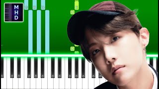 BTS, j-hope - Blue Side (Piano Tutorial Easy) Resimi
