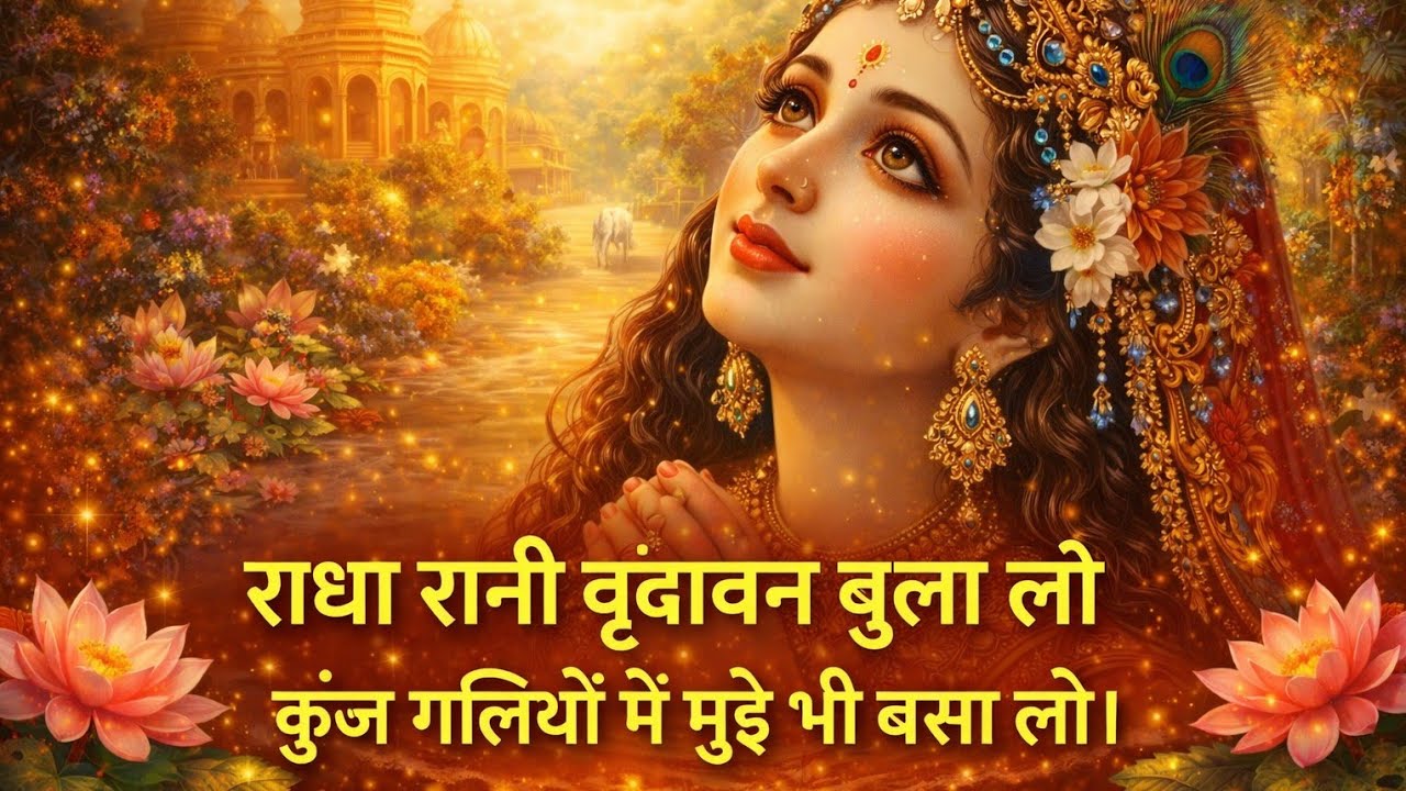 राधा रानी वृंदावन बुला लो कुंज की गलियों में मुझे बसा लो 🌺 । Radha rani vrindavan bula lo .....🌹🙏