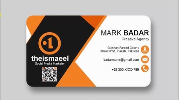 How to make business card in CorelDraw | visiting card design | Fiverr Gig Ideas | thearslangfx