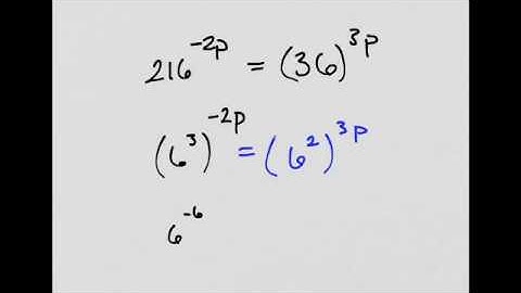 Solving Exponential. Equation by Matching Bases part 1