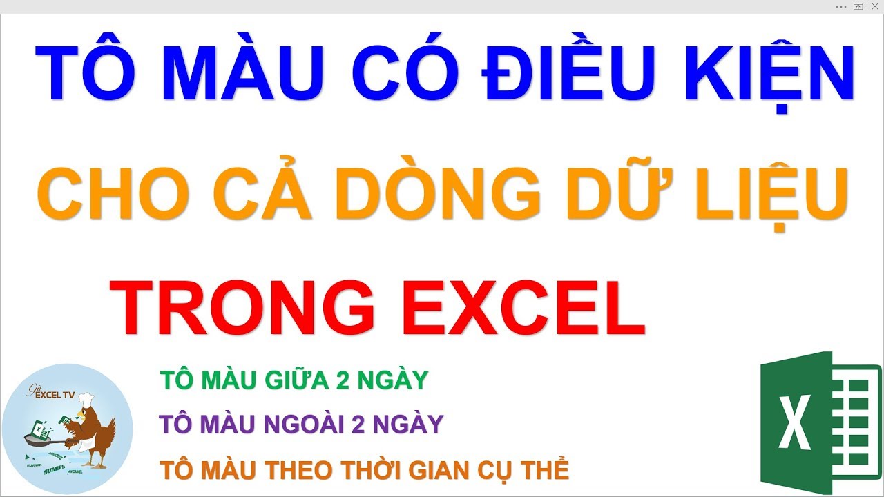 Những phím tắt để tô màu cho chữ và ô trong Excel