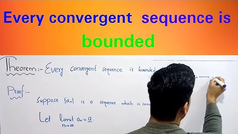 Every convergent sequence is bounded | prove that every convergent sequence is bounded|Real analysis