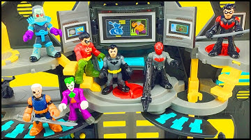 Batman Imaginext Batcave Playset & DC Superfriends Series 1 Blind Bags Figures Robin Slade Red Hood
