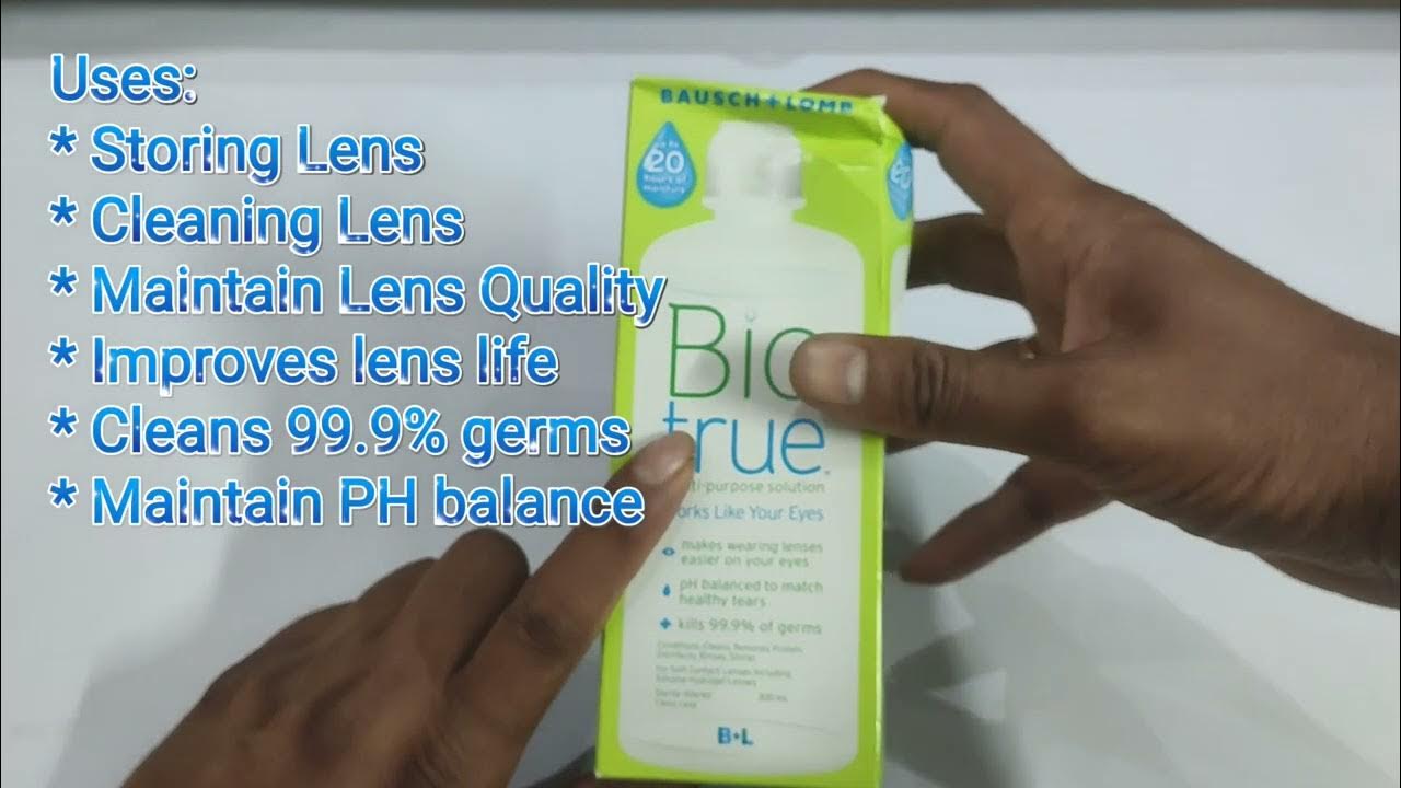 Bausch And Lomb Bio True Contact Lens Solution Review YouTube