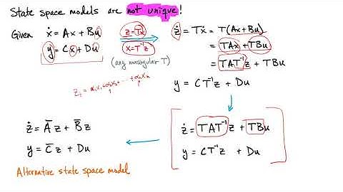 Class 04 ODE Alternatives: Non Uniqueness of State Space *