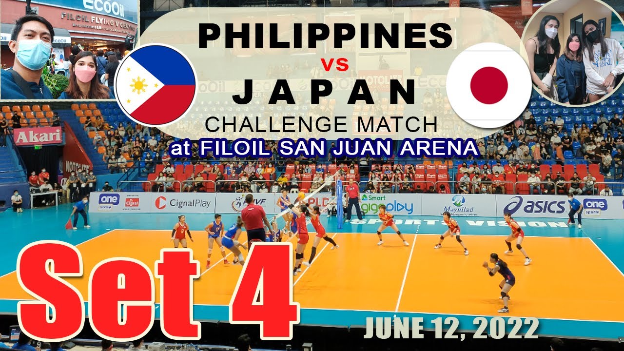 Philippines vs Japan Set 4 Volleyball Challenge Match at San Juan Arena June 12, 2022