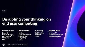 AWS re:Invent 2023 - Disrupting your thinking on end user computing (EUC205)
