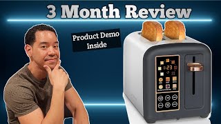3 Month Review: Stainless Toaster 2 Slice with LCD Display & Touch Buttons