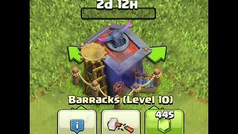 BARRACK LEVEL 1 TO MAX | CLASH OF CLANS | #COCSHORT #BARRACK