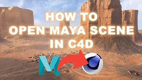 How to open a Maya scene in Cinema 4D with Redshift textures