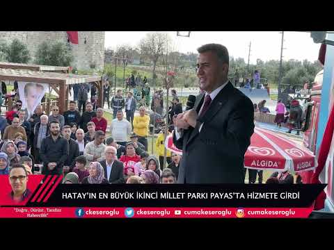 PAYAS'TA HATAY'IN EN BÜYÜK 2. MİLLET BAHÇESİ AÇILDI