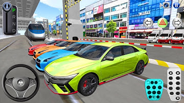 New Hyundai Elantra-N Car Vs Bullet Train - 3D Driving Class Android Gameplay | Android Games - 2025