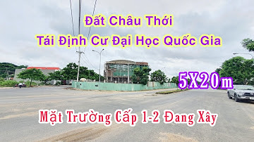 Bán Đất Dĩ An (475) Đất Mặt Tiền Trường Cấp 1 và 2 Đang Xây, gần Châu Thới, Hoàng Hải BĐS