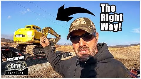 How to Load/Unload an Excavator | Excavator Training