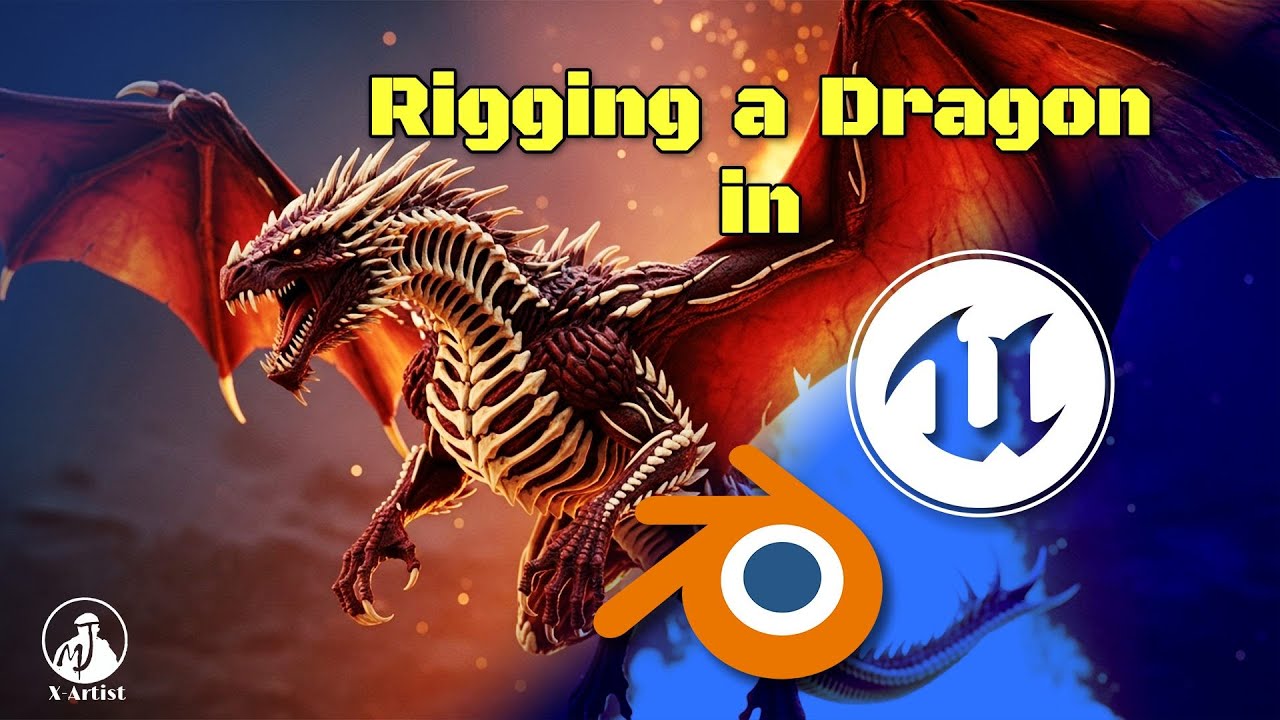 How to Rig a Dragon in Blender & Unreal Engine 5 - Full Tutorial - YouTube