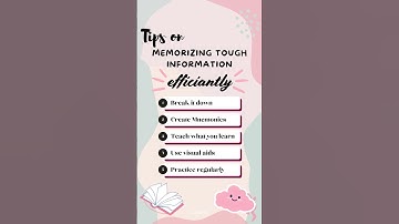 Proven Tips to Memorize Anything Fast! #studytips  #studytube  #studymotivation