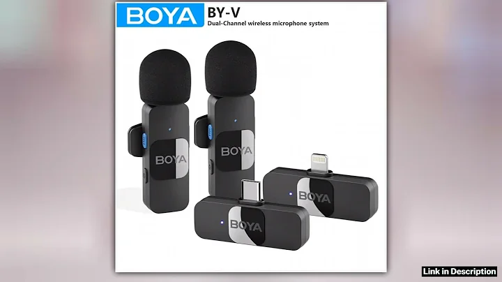 BOYA BYV Wireless Lavalier Microphone for iPhone 1516 Series Samsung TECNO REDMI Typec Devices