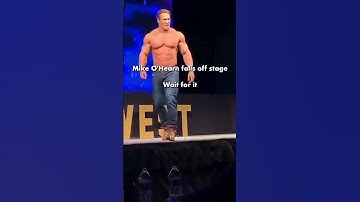 Mike O Hearn falls off stage 😂  #mikeohearnmeme #shorts #shorts #mikeohearn