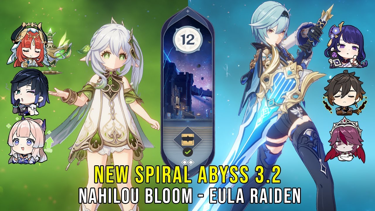 GI] 2.8 Spiral Abyss Floor 12 - F2P C0 Hutao Double Hydro And C0 Eula  Raiden