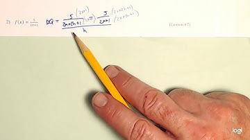 Video - The Difference Quotient of Rational and Square Root Functions