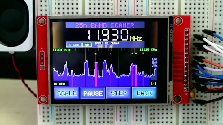 Band-scanning feature on the Si4735-Tohch TFT-ESP3...