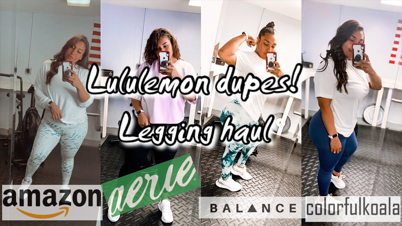 PLUS SIZE LEGGING HAUL! TRY ON, LULULEMON DUPES!