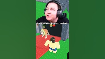 bro MISSED the strawberry elephant.. 😭💔 #stealabrainrot