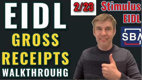 EIDL GRANT: How to Complete GROSS RECEIPTS Targeted Advanced Application Invite