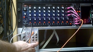 960 sequencer with 962 sequential switch + doepfer quantizer and slew limiter