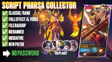 Script Skin Pharsa Collector Empress Phoenix No Password Full Effect | Full Voice | New Patch