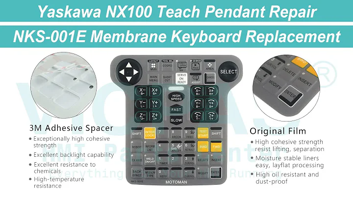 NKS-001E Yaskawa NX100 MOTOMAN Teach pendant Keyboard Membrane Repair Replacement