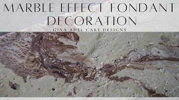 Marble Effect Fondant | Sugar-paste Cake Decorating Techniques | Step by Step Tutorial