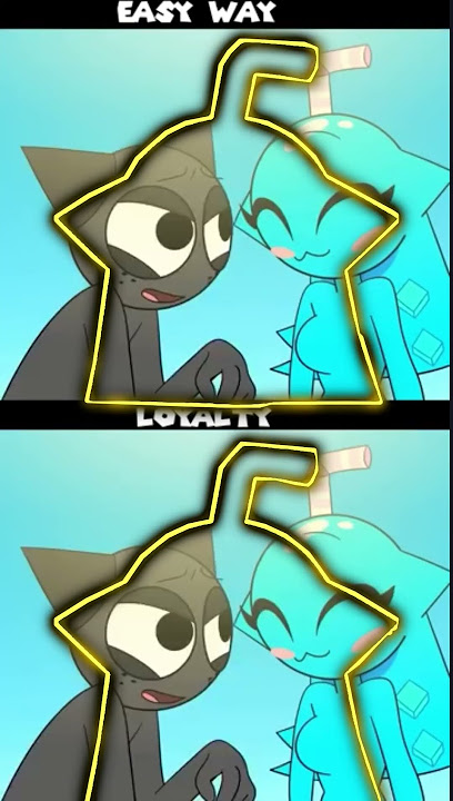 SPRUNKI GREY X AQUA🩶🩵EASY WAY VS LOYALTY😈🧿PERFECT OUTLINE🤪#sprunki #grey #aqua #loyalty #incredibox