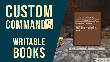 How To Create Custom Commands. Minecraft Bedrock.