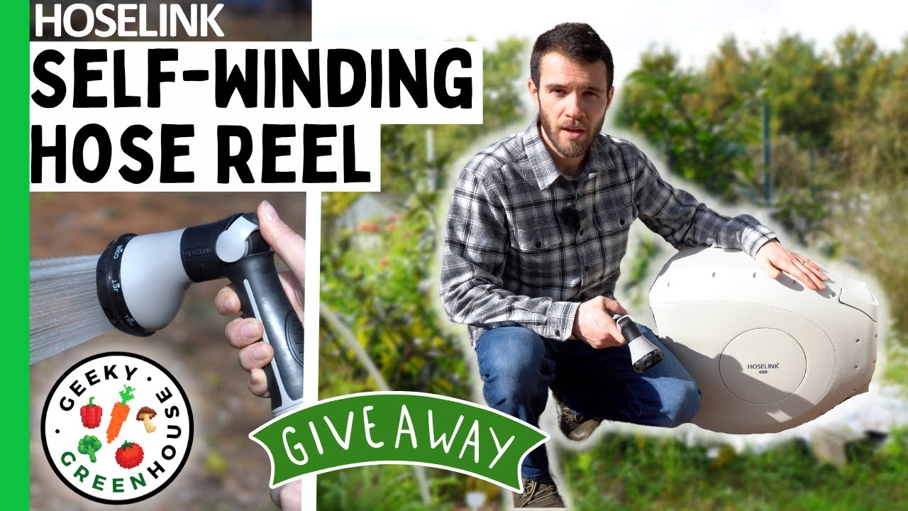 Never Coil Again! The Self-Winding Hose Reel (GIVEAWAY) - Geeky Greenhouse  