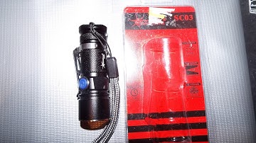 review of the solarstorm sc03 flashlight same as the sc01 sc02 rated up to 460 lumens