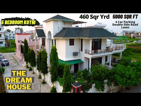 5 Bedroom Luxury Modern Design KOTHI India- Free Furniture🔥🔥🔥,Free AC, FREE CHANDELIER - 6100 SQR FT