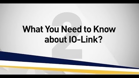 What you need to know about IO-Link