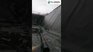 Thick Smooth HDPE Geomembrane. Buttfusion welding method /1.5mm/ leak proof
