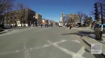 Montreal cycling danger zones