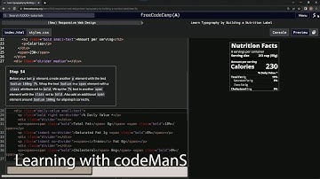 learn2code | freeCodeCamp (New) Responsive Web Design  -  Building a Nutrition Label: Step 54