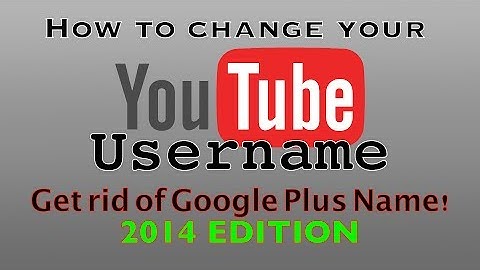 How to CHANGE your Youtube Username! Official March 2014