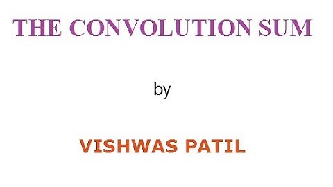 Introduction to convolution sum