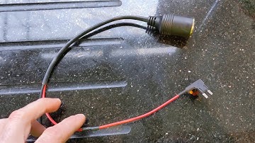 Dashcam - how to install a hidden power supply. No modifications to car wiring needed