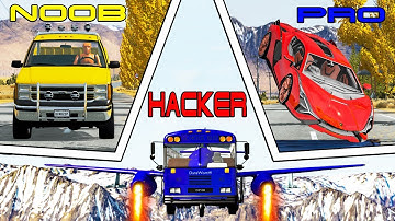 NOOB vs PRO vs HACKER #27 - Beamng drive