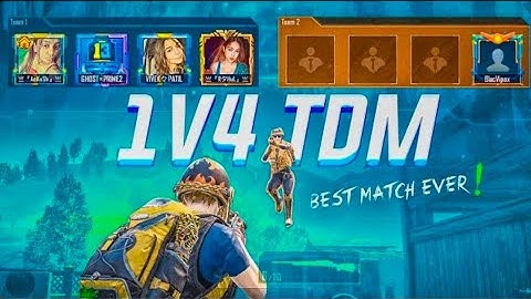 Solo 40 Kills in 1v4 TDM Match | They Challenged Me for 1v4 TDM Sniper Only