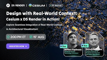 Design with Real-World Context: Cesium x D5 Render in Action!