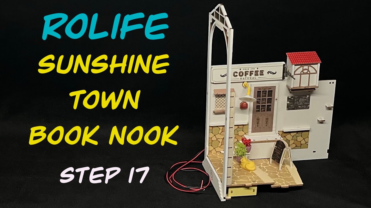 Rolife Sunshine Town Book Nook DIY Miniature House Model kit