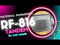 Radio National Panasonic RF-816W, con consumo alto y tándem en mal estado.