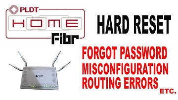 How to Hard reset/Factory reset PLDT Home Fibr modem router
